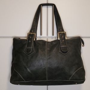 Gorgeous Green Leather Ferchi Handbag
